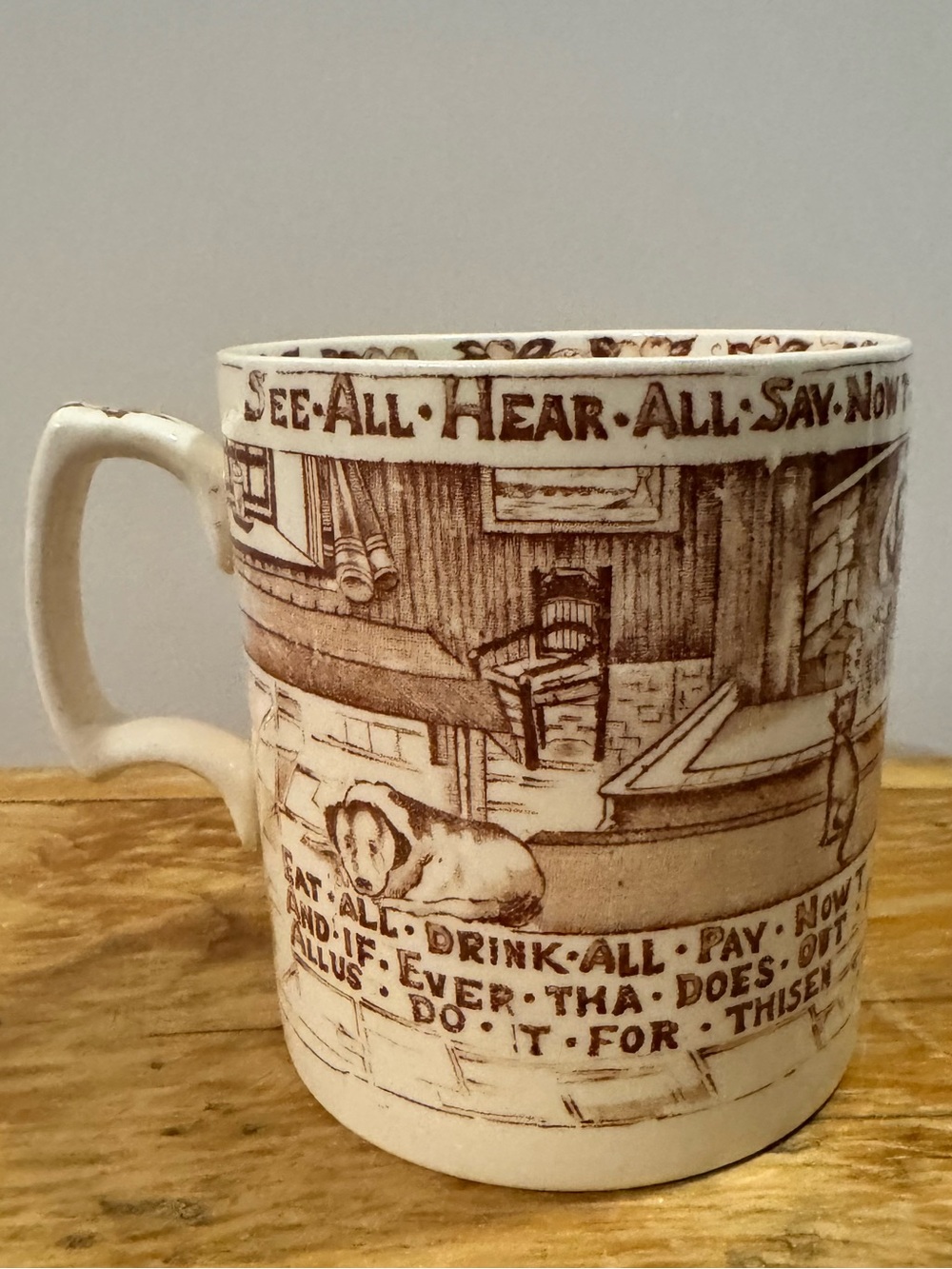 Vintage Vintage Crown Devon Fieldings Yorkshireman's Advice to his Son Mug